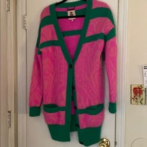 Pink and Green Varsity Sweater 💥💥💥